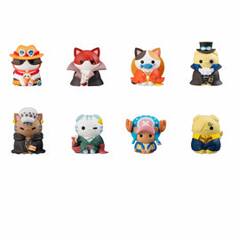 NyaPieceNyan! Vol. 1 - I'm gonna be King of Paw-rates!! (Repeat) "One Piece",Megahouse Mega Cat Project-Set of 8(Box)