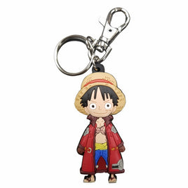 ONE PIECE - LUFFY IN LONG COAT PVC KEYCHAIN