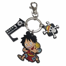 ONE PIECE - SD LUFFY WANO VERSION WITH THREE ICON CHARMS