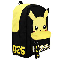 POKEMON PIKACHU WEBBED KEYCHAIN PULL BACKPACK w/ LAPTOP POCKET