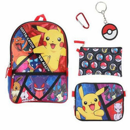 POKEMON GOTTA CATCH'EM ALL! 16" 5PC BACKPACK SET
