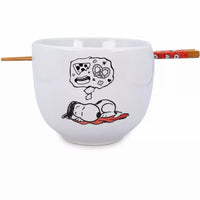 Peanuts "Munch Time" 20-Ounce Ceramic Ramen Bowl and Chopstick Set