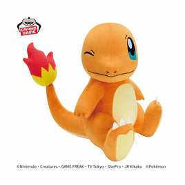Pokemon Mecha Mofugutto Look at My Tail Charmander LG Plush-Japan Version