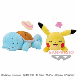 Pokemon Mofugutto Summer Plush Set - Squirtle &Pikachu-Set of 3-Japan Version