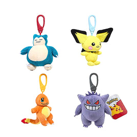 Pokemon PLUSH CLIP-ON ASST-6pcs PDQ-2026 Version
