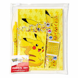 Pokemon Pikachu Journal Set  in a Reusable Slider Zip Bag