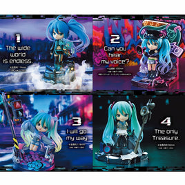 Re-Ment:HATSUNE MIKU Neo Story Mini Figure & Playset Asst-4pcs PDQ