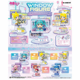 Re-Ment:Hatsune Miku Window Mini Figure Collection Asst-Set of 6(Box)