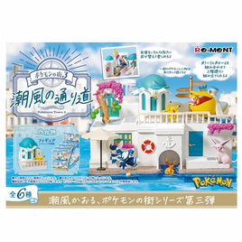 Re-Ment:Pokemon Town 3 Sea Breeze Street Mini Figure Playset Asst-set of 6(Box)