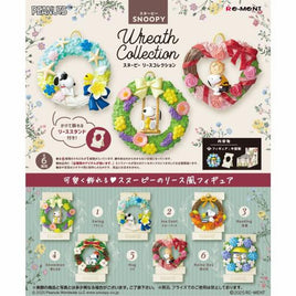 Re-Ment :SNOOPY Wreath Mini Figure Collection-Set of 6pcs (Box)