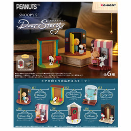 Re-ment :Peanuts Snoopy's Door Story Mini Figure & Playset Colletction-Set of 6pcs(Box)