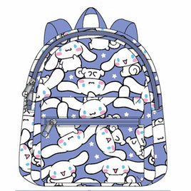 SANRIO CINNAMOROLL 10" PU LEATHER  ALL OVER PRINT MINI BACKPACK