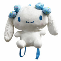 SANRIO CINNAMOROLL with BLUE RIBBON 14" SITTING POSE PLUSH BACKPACK