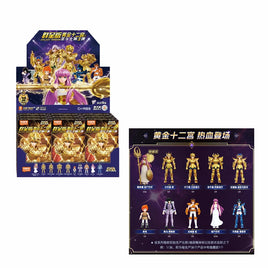 Saint Seiya Galaxy 03 Version "Gold Zodiac" Mini Buildable Figure Blind Box Asst-9pcs PDQ