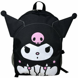 Sanrio Characters Kuromi Front Body with 3D Ears 16 Inch Backpack
