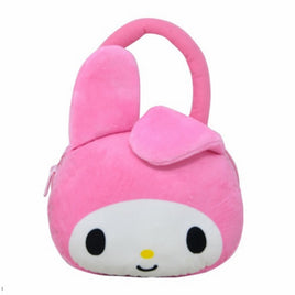 Sanrio Characters My Melody Face with 3D Ears Plush Handbag