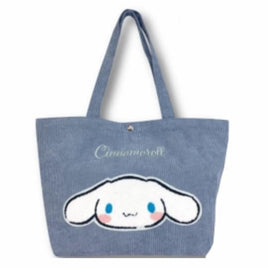 Sanrio Cinnamoroll in Dusty Blue Corduroy Multi Purpose Tote Bag-Japan Imports