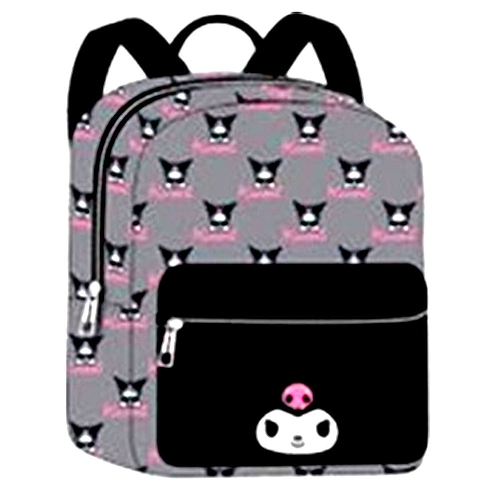 Sanrio Kuromi w/ Logo 10 Inch PU Leather Mini Backpack| CASA  display picture 2