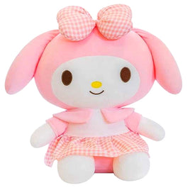 Sanrio My Melody 9.5 Inch in Pink Checkered Dress Plush