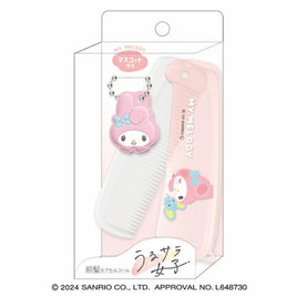Sanrio My Melody Hair Comb with PVC Charm & Ball Chain-Japan Imports