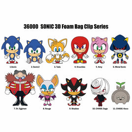 Sonic 3D Foam Keyring Blind Bag Asst-24pcs PDQ