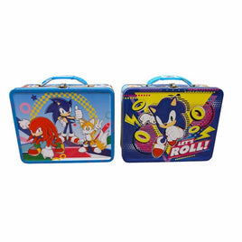 Sonic the Hedgehog Large Carry All Tin Box with Handle Set-Set of 2
