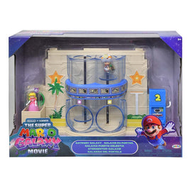 Super Mario Galaxy Movie Gateway Galaxy Diorama with Figures Set