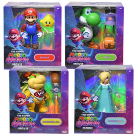 Super Mario Galaxy Movie, Project Santa 5 Inch Action Figure Asst - Wave 1-Set of 6