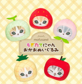 Mofusand Fresh Fruit Face Plush Keychain Blind Box Asst-6pcs PDQ
