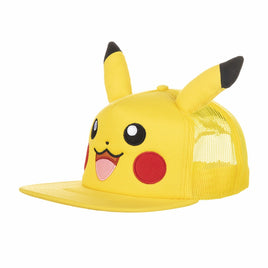Pokemon Pikachu Big Face W/ 3D Ears Tucker Cap