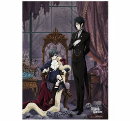 Black Butler Ciel w/Clock Wall Scroll