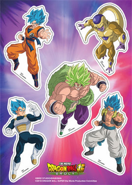 Dragon Ball Super Broly-Group #2 Sticker Set  5"x7"