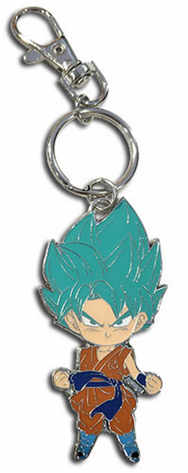 DRAGON BALL SUPER - SD SSGSS GOKU METAL KEYCHAIN