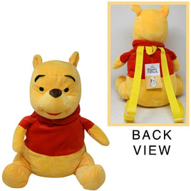 Disney Winnie Pooh Full Body Plush Backpack 14 Inch Sitting Pose
