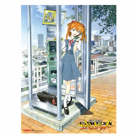 EVANGELION ASUKA WITH PHONE BOOTH WALL SCROLL
