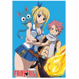 Fairy Tail Natsu, Lucy &Happy Wall Scroll