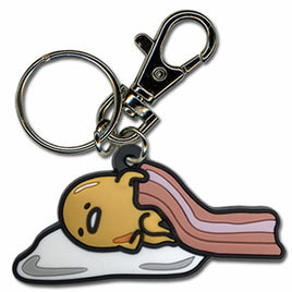 Gudetama 6 PVC Keychain-w/Bacon
