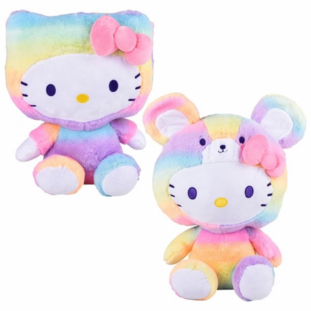 HELLO KITTY - 17.5 IN RAINBOW SHERBET LARGE PLUSH SET-Set of HELLO KITTY - 17.5 IN RAINBOW SHERBET LARGE PLUSH SET-Set of