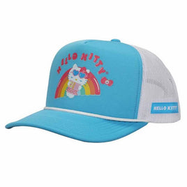 HELLO KITTY POOL PARTY SKY BLU/WHT TRUCKER HAT