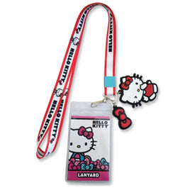 HELLO KITTY - LANYARD w/ID HOLDER & CHARM