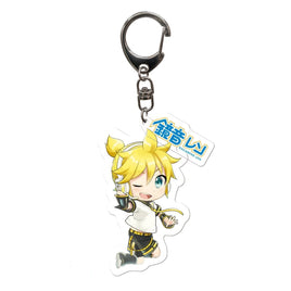 Hatsune Miku Kagamine Len Acrylic Keychain w/ Charm