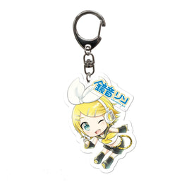 Hatsune Miku Kagamine Rin Acrylic Keychain W/ Charm