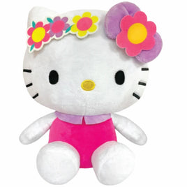 HELLO KITTY - 8.5 IN WITH FLOWER HEADBAND PLUSH