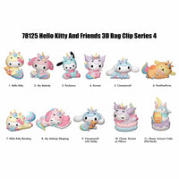 Hello Kitty and Friends 3D Foam Keyring Asst-Ser 4 -24pcs PDQ