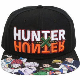 Hunter x Hunter Logo Sublimated Bill Black Snapback Cap