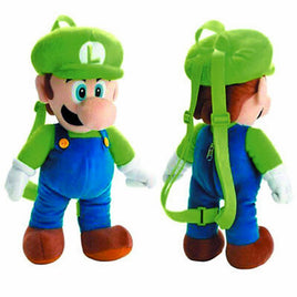Super Mario Brother Luigi 18 Inch Plush Backpack