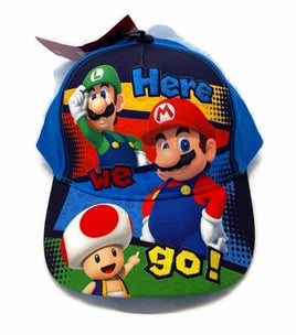 Super Mario Here We Go! w/ Embroidery Kid's Cap