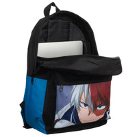 My Hero Academia Todoroki Color Block Backpack w/Laptop Pocket