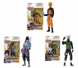 Naruto Anime Heroes Wave 1 Revision 1 Action Figures Assort -set of 6