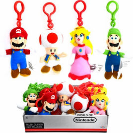 Nintendo Mario & Friends Clip on Plush Display Asst-24pcs PDQ